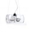 Lustra moderna design elegant 40cm Cosmo Clear