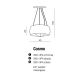 Pendule, Lustre suspendate - Lustra moderna design elegant 40cm Cosmo Clear
