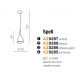 Pendule, Lustre suspendate - Pendul design modern Spell Chrome