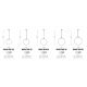Pendule, Lustre suspendate - Pendul stil modern 20cm Ball alb
