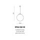 Pendule, Lustre suspendate - Lustra / Pendul stil modern 40cm Ball alb