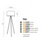 Lampadare - Lampadar / Lampa de podea design modern FINN white