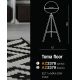 Lampadare - Lampadar cu trepied design modern TOMA WHITE
