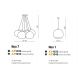 Pendule, Lustre suspendate - Pendul design modern Noa 1 chrome/white