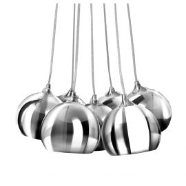 Pendule, Lustre suspendate - Lustra design modern Noa 7 chrome/white