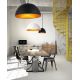 Pendule, Lustre suspendate - Pendul modern design nordic 18cm MODENA negru/auriu