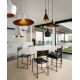 Pendule, Lustre suspendate - Lustra retro design industrial MIX alb/auriu