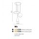 Pendule, Lustre suspendate - Lustra retro design industrial MIX alb/auriu
