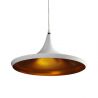 Lustra / Pendul metal design retro CHINK alb/auriu