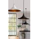 Pendule, Lustre suspendate - Lustra / Pendul metal design retro CHINK alb/auriu