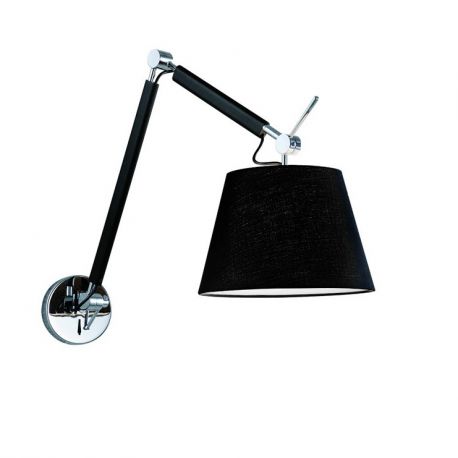 Aplice, corpuri de iluminat pentru pereti - Aplica perete directionabila design modern ZYTA S neagra