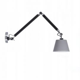 Aplice, corpuri de iluminat pentru pereti - Aplica perete directionabila design modern ZYTA S gri