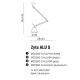 Pendule, Lustre suspendate - Pendul directionabil design modern ZYTA S ALU gri