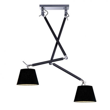 Pendule, Lustre suspendate - Lustra directionabila design modern ZYTA 2 S neagra