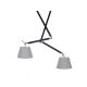 Pendule, Lustre suspendate - Lustra directionabila design modern ZYTA 2 S gri
