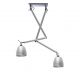 Pendule, Lustre suspendate - Lustra directionabila design modern ZYTA 2 S ALU aluminiu