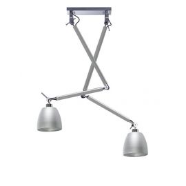Pendule, Lustre suspendate - Lustra directionabila design modern ZYTA 2 S ALU aluminiu
