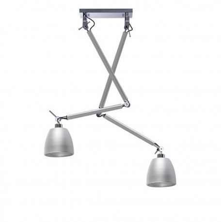 Pendule, Lustre suspendate - Lustra directionabila design modern ZYTA 2 S ALU aluminiu