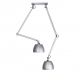 Pendule, Lustre suspendate - Lustra directionabila design modern ZYTA 2 S ALU aluminiu