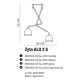 Pendule, Lustre suspendate - Lustra directionabila design modern ZYTA 2 S ALU aluminiu