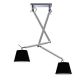Pendule, Lustre suspendate - Lustra directionabila design modern ZYTA 2 S ALU negru