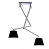 Lustra directionabila design modern ZYTA 2 S ALU negru