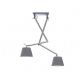 Pendule, Lustre suspendate - Lustra directionabila design modern ZYTA 2 S ALU gri