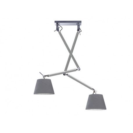Pendule, Lustre suspendate - Lustra directionabila design modern ZYTA 2 S ALU gri