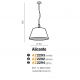 Pendule, Lustre suspendate - Lustra / Pendul design modern 50cm Alicante BK