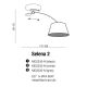 Pendule, Lustre suspendate - Lustra directionabila design modern SELENA 2 WH