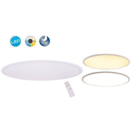 Plafoniere - Plafoniera dimabila cu iluminat LED si telecomanda Sorrent 30x60cm