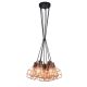 Pendule, Lustre suspendate - Lustra cu pendule industrial style design cupru CARRON 7