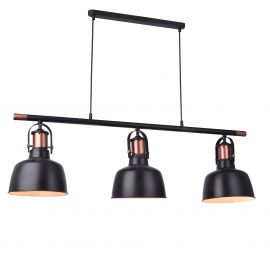 Pendule, Lustre suspendate - Lustra design industrial DARLING 3 line negru