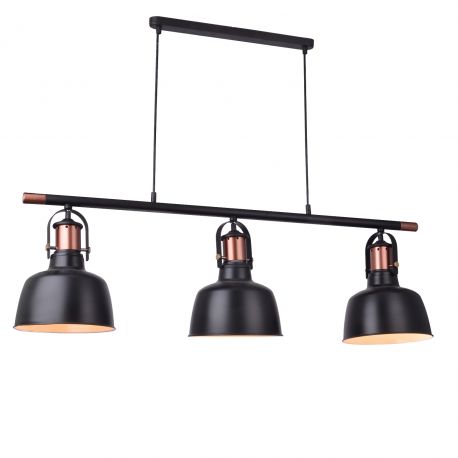 Pendule, Lustre suspendate - Lustra design industrial DARLING 3 line negru