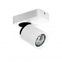 Aplica de perete/tavan cu spot stil modern minimalist Tomi 1 alba