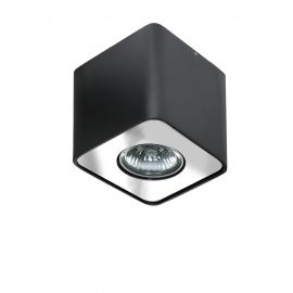Plafoniere cu spoturi, Spoturi aplicate - Spot aplicat tavan/plafon stil modern Nino 1 Black/Chrom