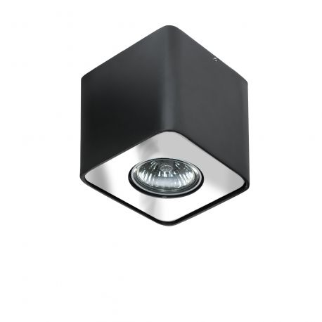 Plafoniere cu spoturi, Spoturi aplicate - Spot aplicat tavan/plafon stil modern Nino 1 Black/Chrom