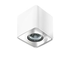 Plafoniere cu spoturi, Spoturi aplicate - Spot aplicat tavan/plafon stil modern Nino 1 White/Chrom