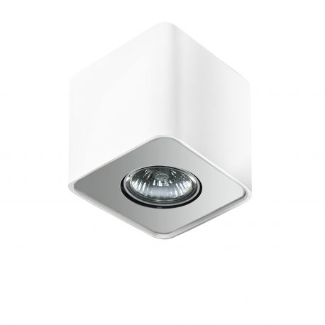 Plafoniere cu spoturi, Spoturi aplicate - Spot aplicat tavan/plafon stil modern Nino 1 White/Alu