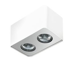 Plafoniere cu spoturi, Spoturi aplicate - Spot aplicat tavan/plafon stil modern Nino 2 White/Alu