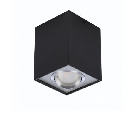 Plafoniere cu spoturi, Spoturi aplicate - Spot aplicat tavan/plafon stil modern ELOY 1 Black/Alu