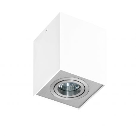 Plafoniere cu spoturi, Spoturi aplicate - Spot aplicat tavan/plafon stil modern ELOY 1 White/Alu