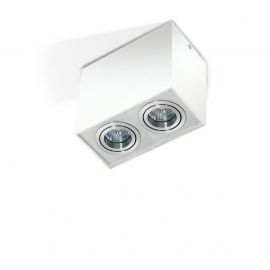 Plafoniere cu spoturi, Spoturi aplicate - Spot aplicat tavan/plafon stil modern ELOY 2 White/ Alu