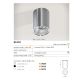 Plafoniere cu spoturi, Spoturi aplicate - Spot aplicat tavan/plafon stil modern Remo negru