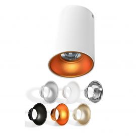 Plafoniere cu spoturi, Spoturi aplicate - Spot aplicat tavan/plafon stil modern Remo alb