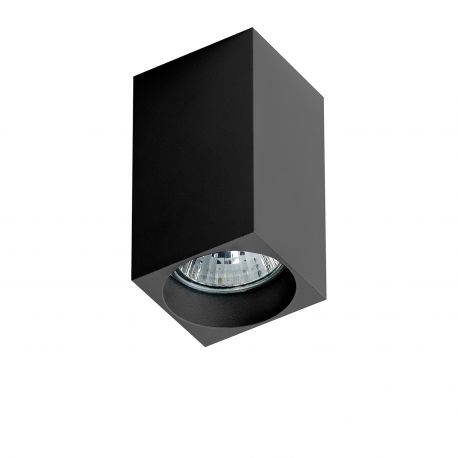 Plafoniere cu spoturi, Spoturi aplicate - Spot aplicat tavan/plafon stil modern MINI SQUARE negru