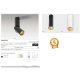Plafoniere cu spoturi, Spoturi aplicate - Spot LED modern directionabil aplicat tavan/plafon Santos alb