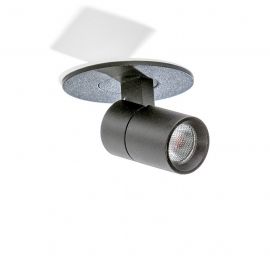 Spoturi tavan fals - Spot LED incastrabil, directionabil pentru tavan/plafon LINA negru