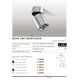 Plafoniere cu spoturi, Spoturi aplicate - Spot LED aplicat, directionabil pentru tavan/plafon SIENA 10W 4000K crom