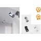 Plafoniere cu spoturi, Spoturi aplicate - Spot LED aplicat, directionabil pentru tavan/plafon SIENA 20W 3000K crom